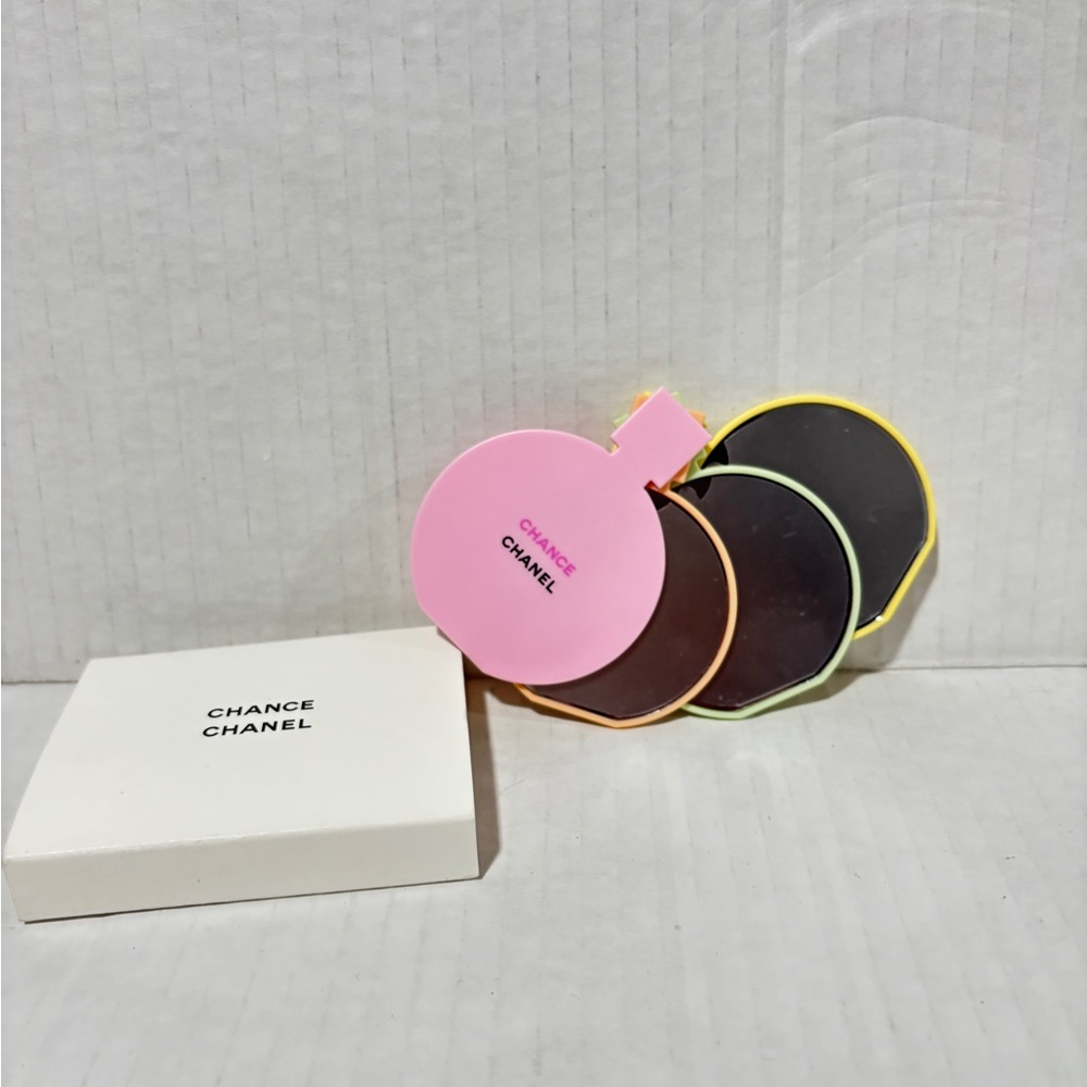 CHANEL Chance Perfume Bottle Mirrors - Pink, Black, Yellow, Orange